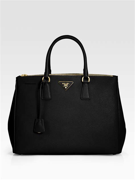 prada saffiano double zip black|Prada Saffiano Double.